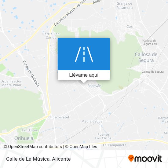 Mapa Calle de La Música