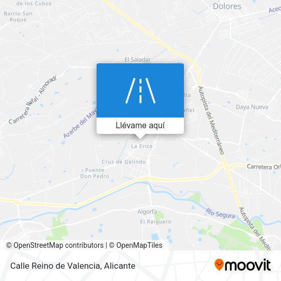 Mapa Calle Reino de Valencia