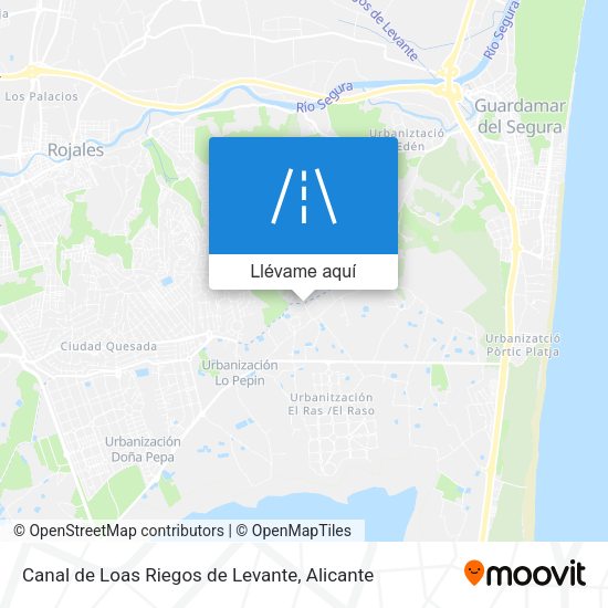 Mapa Canal de Loas Riegos de Levante