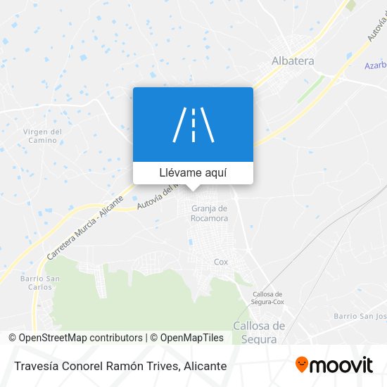 Mapa Travesía Conorel Ramón Trives