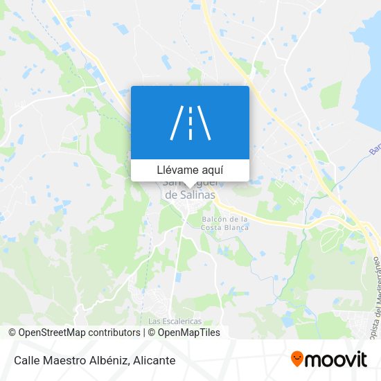 Mapa Calle Maestro Albéniz