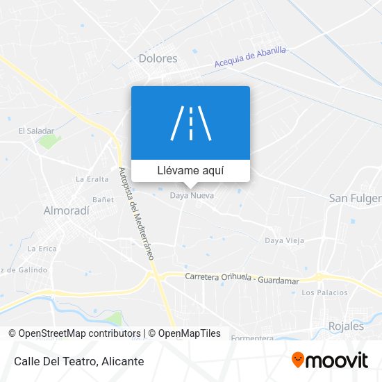 Mapa Calle Del Teatro
