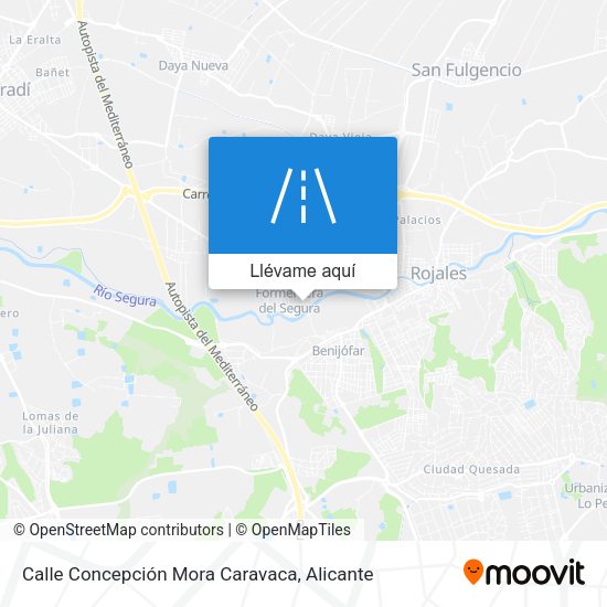 Mapa Calle Concepción Mora Caravaca