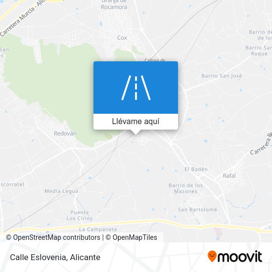Mapa Calle Eslovenia