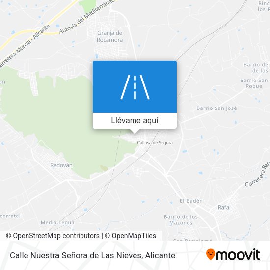 Mapa Calle Nuestra Señora de Las Nieves