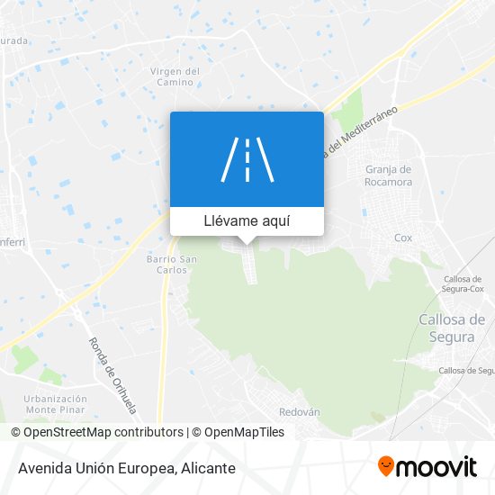 Mapa Avenida Unión Europea