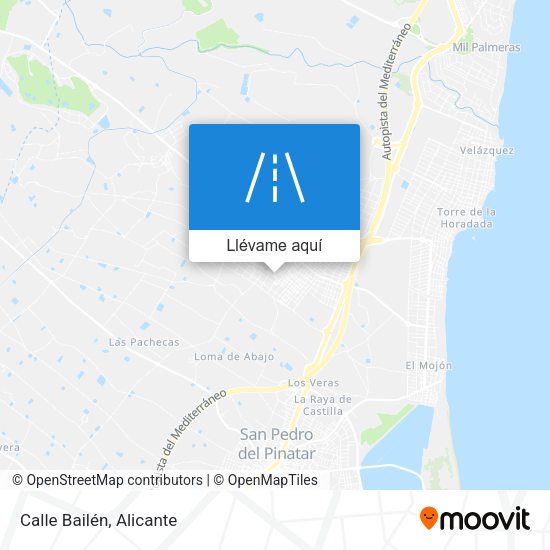 Mapa Calle Bailén