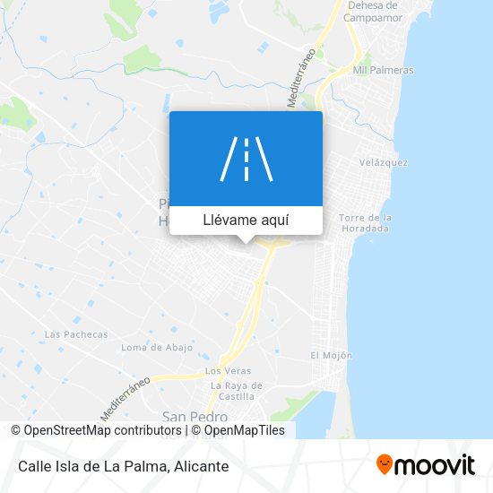 Mapa Calle Isla de La Palma