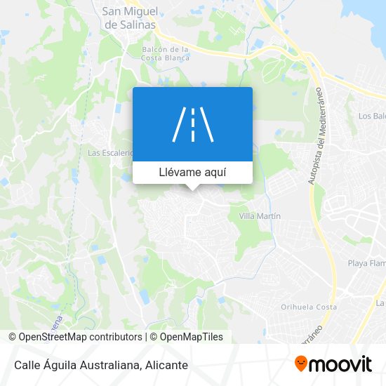 Mapa Calle Águila Australiana