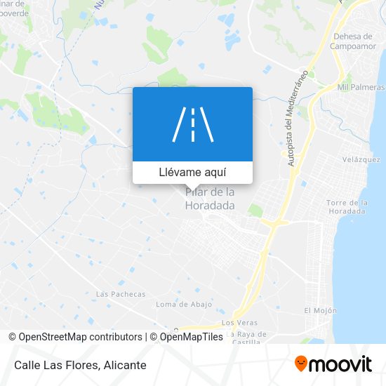 Mapa Calle Las Flores