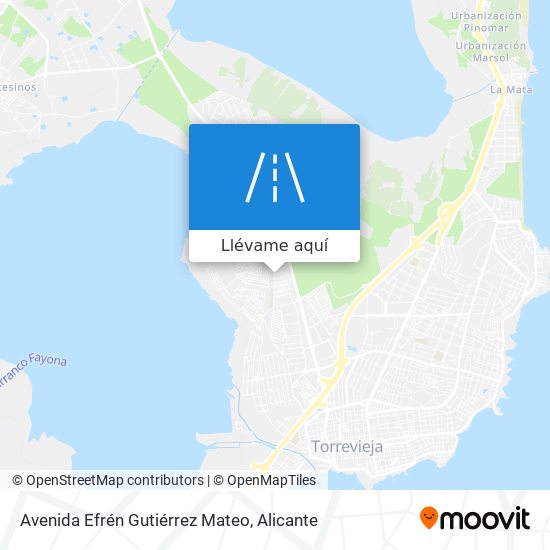 Mapa Avenida Efrén Gutiérrez Mateo