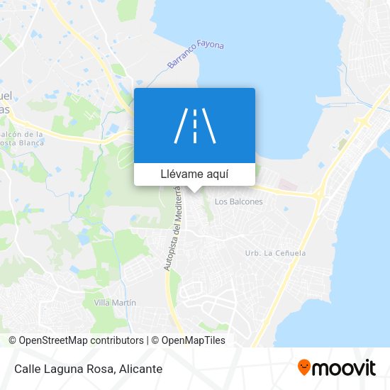 Mapa Calle Laguna Rosa