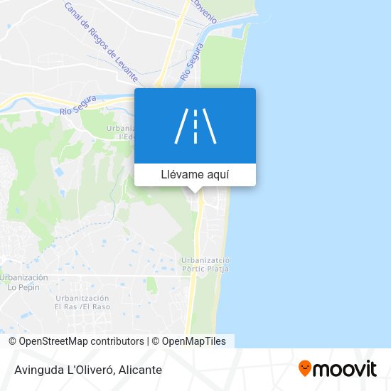 Mapa Avinguda L'Oliveró
