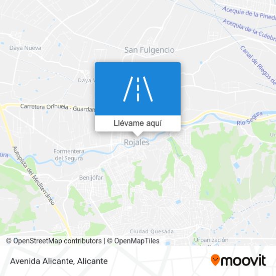 Mapa Avenida Alicante