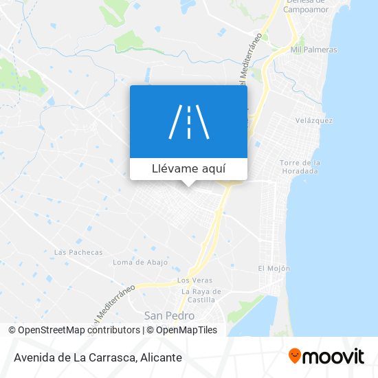 Mapa Avenida de La Carrasca