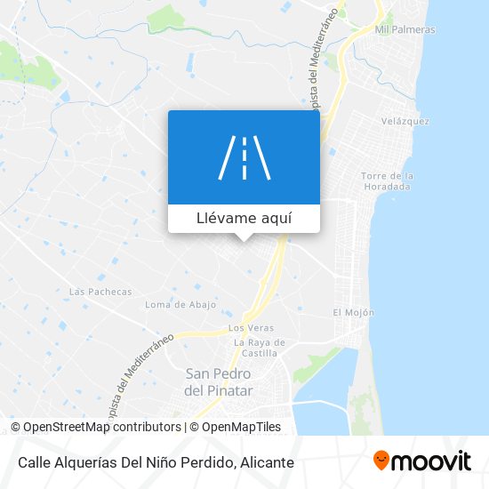 Mapa Calle Alquerías Del Niño Perdido