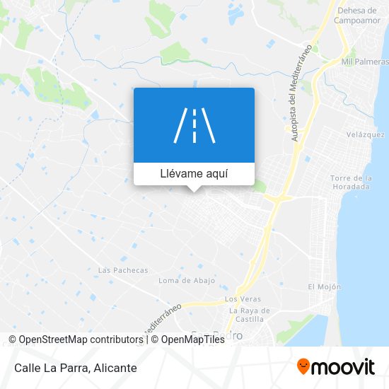 Mapa Calle La Parra