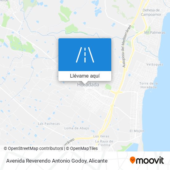 Mapa Avenida Reverendo Antonio Godoy