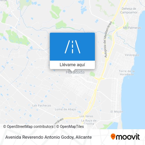 Mapa Avenida Reverendo Antonio Godoy