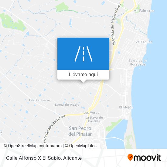 Mapa Calle Alfonso X El Sabio