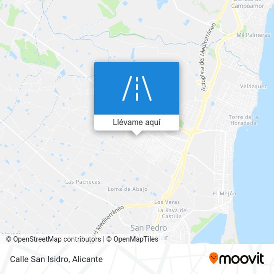 Mapa Calle San Isidro