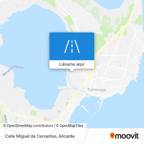 Mapa Calle Miguel de Cervantes