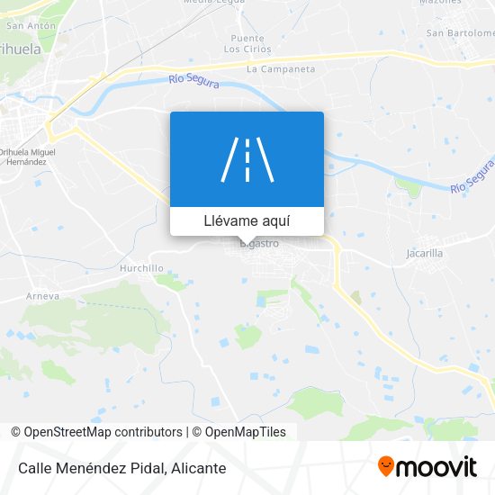 Mapa Calle Menéndez Pidal