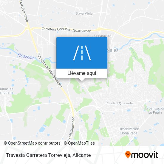 Mapa Travesía Carretera Torrevieja