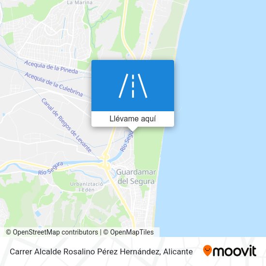 Mapa Carrer Alcalde Rosalino Pérez Hernández