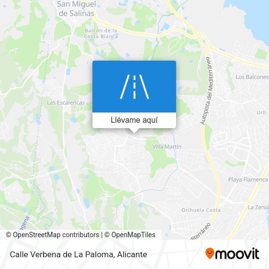 Mapa Calle Verbena de La Paloma