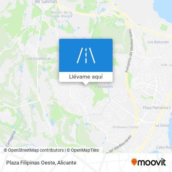 Mapa Plaza Filipinas Oeste