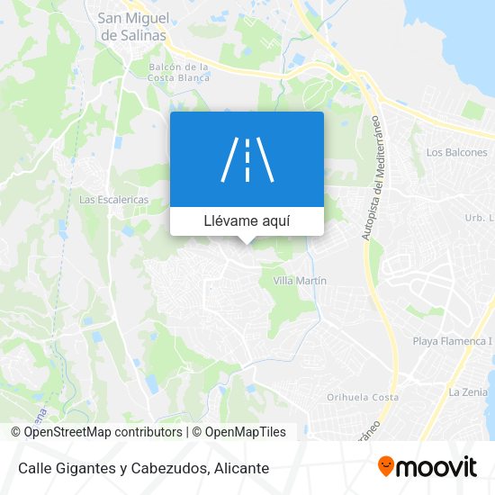 Mapa Calle Gigantes y Cabezudos