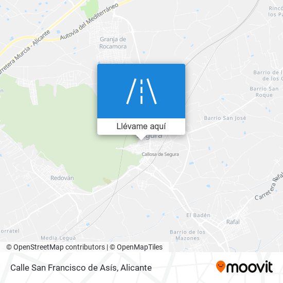 Mapa Calle San Francisco de Asís