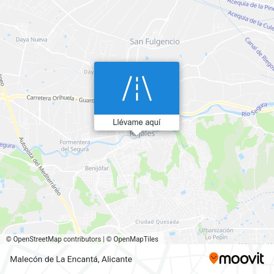 Mapa Malecón de La Encantá