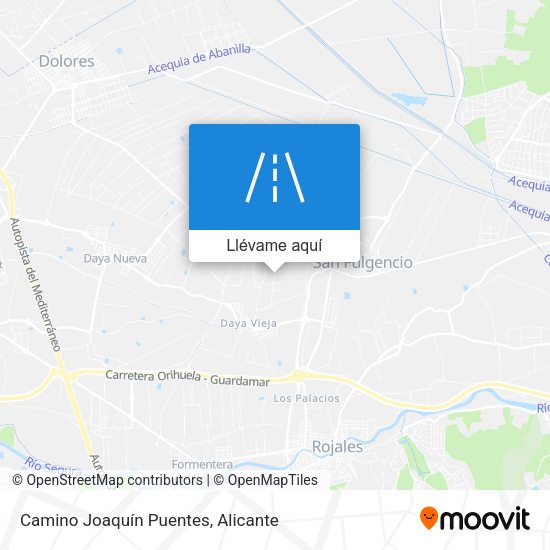 Mapa Camino Joaquín Puentes