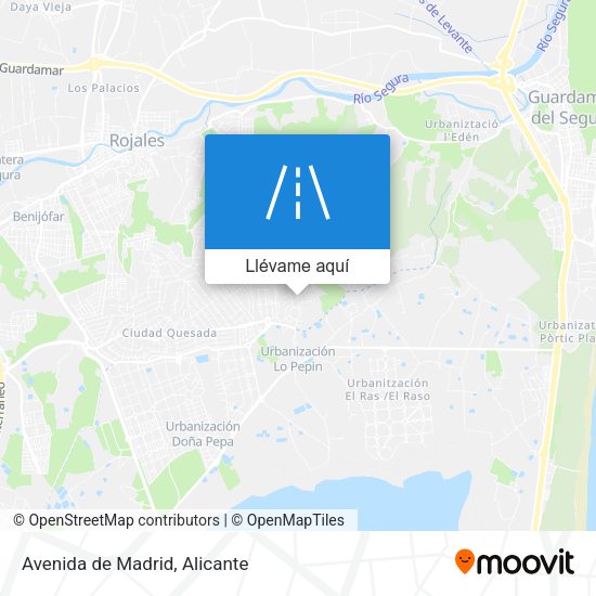 Mapa Avenida de Madrid