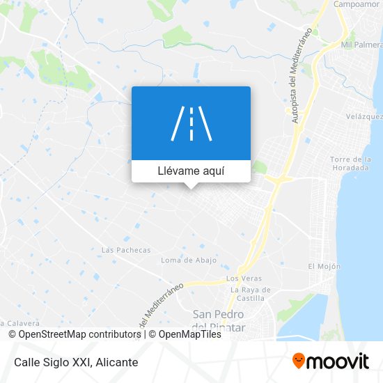 Mapa Calle Siglo XXI