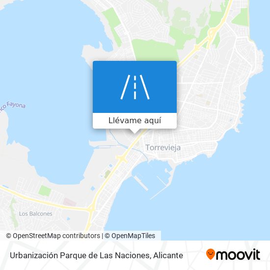 Mapa Urbanización Parque de Las Naciones