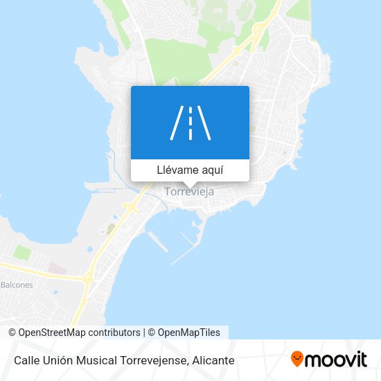 Mapa Calle Unión Musical Torrevejense