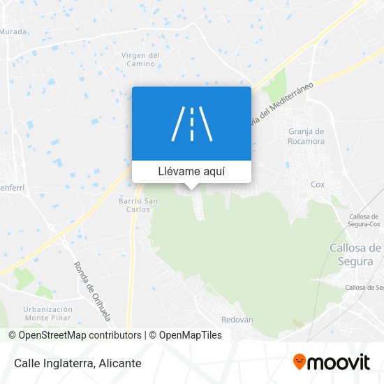 Mapa Calle Inglaterra
