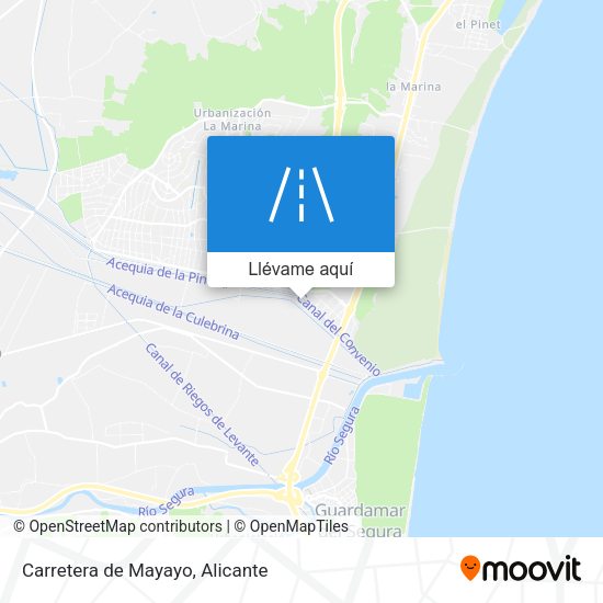 Mapa Carretera de Mayayo