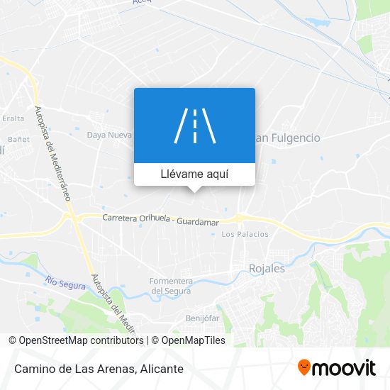 Mapa Camino de Las Arenas
