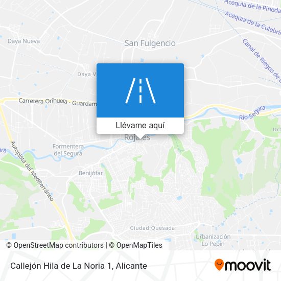 Mapa Callejón Hila de La Noria 1