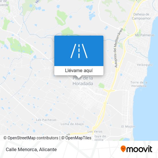 Mapa Calle Menorca