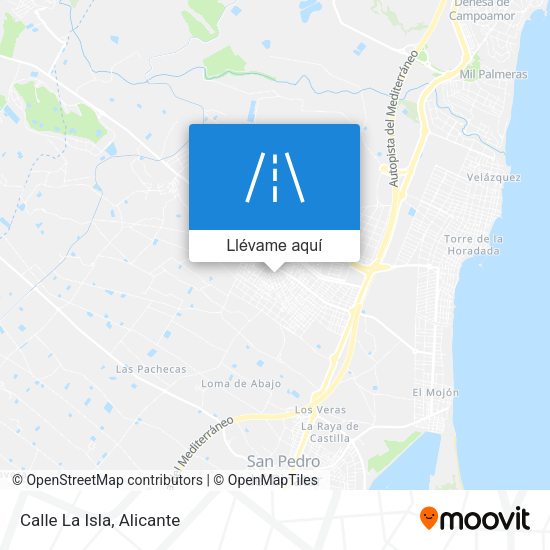 Mapa Calle La Isla