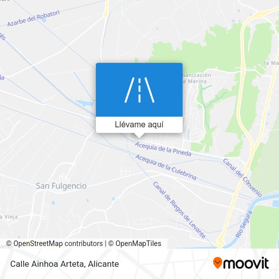 Mapa Calle Ainhoa Arteta