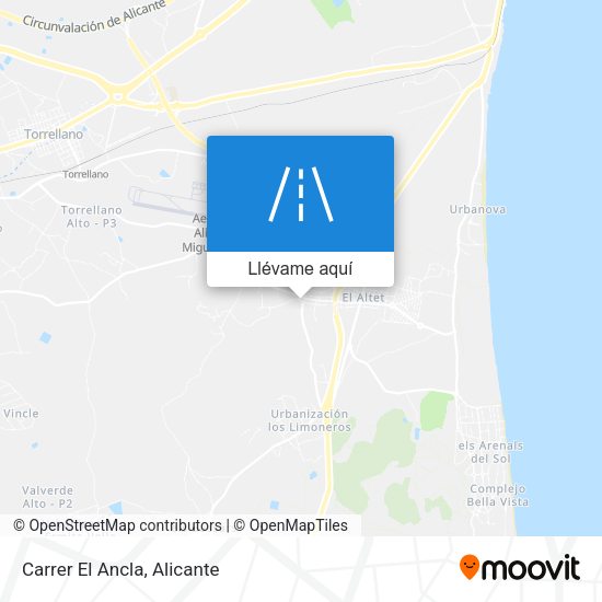Mapa Carrer El Ancla