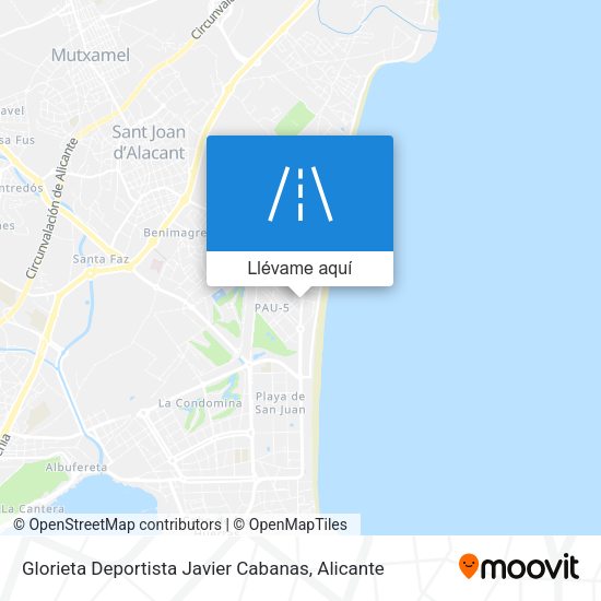 Mapa Glorieta Deportista Javier Cabanas