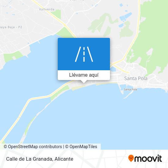 Mapa Calle de La Granada