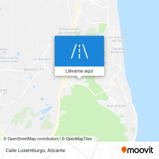 Mapa Calle Luxemburgo